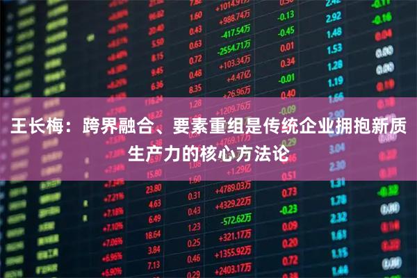 王长梅：跨界融合、要素重组是传统企业拥抱新质生产力的核心方法论