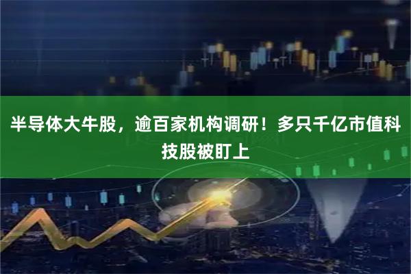 半导体大牛股，逾百家机构调研！多只千亿市值科技股被盯上